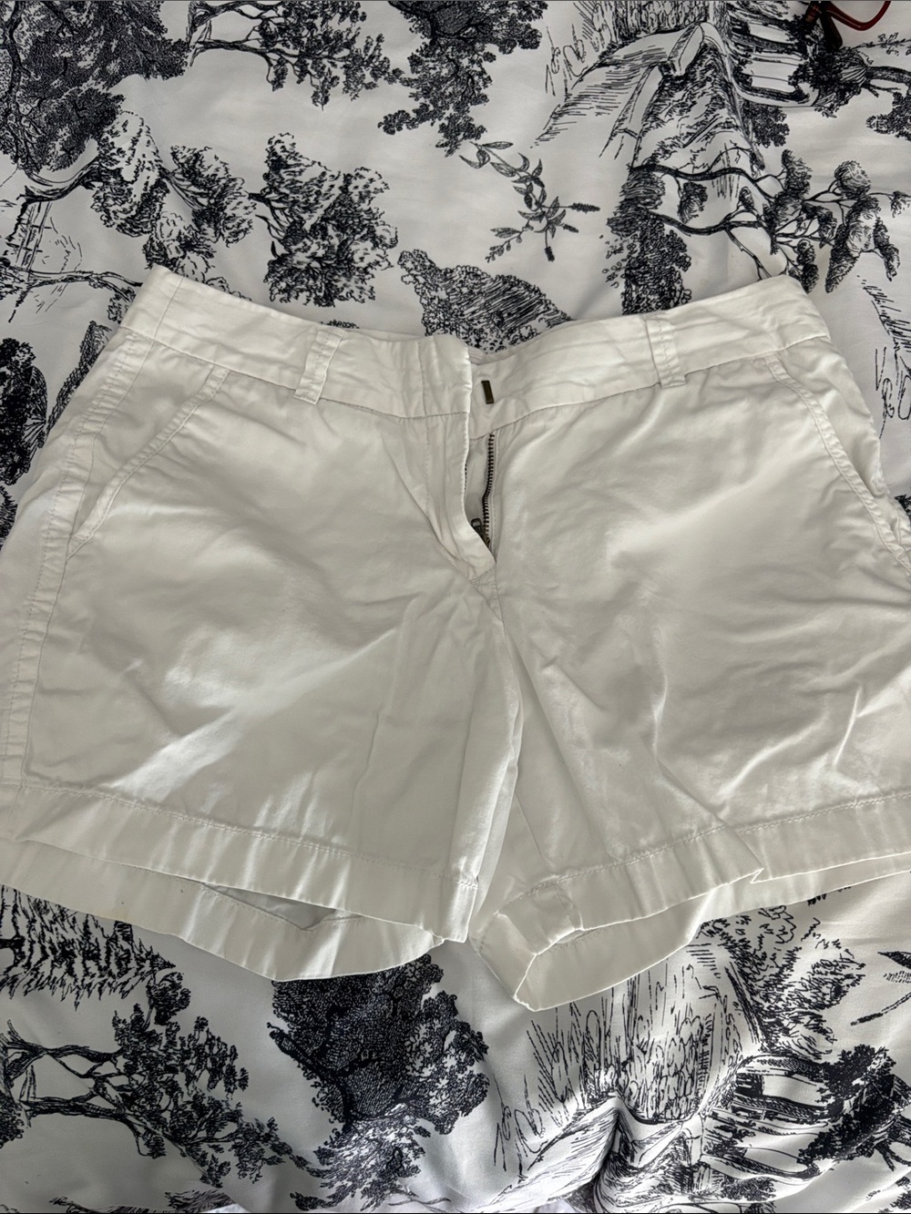 J. Crew Cream-White Cotton Shorts